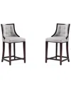Manhattan Comfort Set Of 2 Fifth Avenue Counter Stools