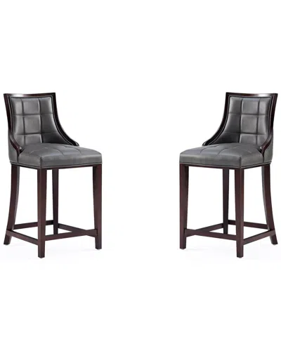 Manhattan Comfort Set Of 2 Fifth Avenue Counter Stools