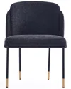 Manhattan Comfort Set Of 2 Flor Dining Chairs In Black