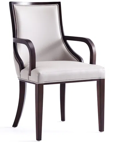 Manhattan Comfort Set Of 2 Grand Dining Armchair In Grey