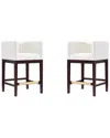 Manhattan Comfort Set Of 2 Kingsley Counter Stools