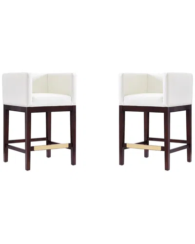 MANHATTAN COMFORT MANHATTAN COMFORT SET OF 2 KINGSLEY COUNTER STOOLS