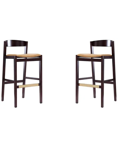 MANHATTAN COMFORT MANHATTAN COMFORT SET OF 2 KLISMOS BAR STOOLS