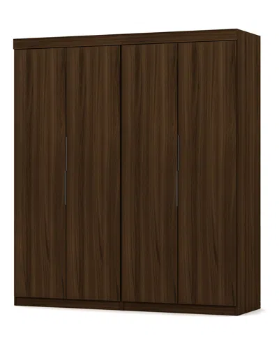 Manhattan Comfort Set Of 2 Mulberry 2.0 Wardrobe Closets