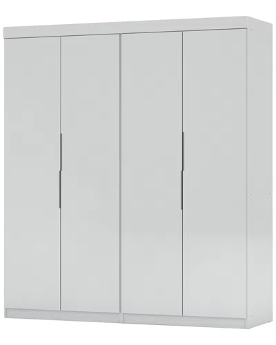 Manhattan Comfort Set Of 2 Mulberry 2.0 Wardrobe Closets