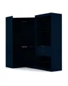 Manhattan Comfort Set Of 2 Mulberry Open 2-sectional Corner Closets