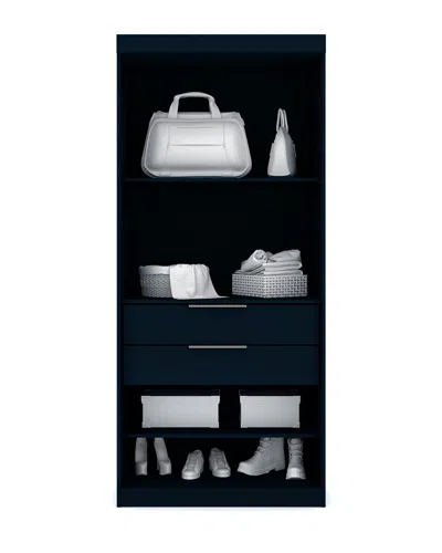 Manhattan Comfort Set Of 2 Mulberry Sectional Corner Wardrobe Closets