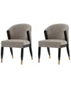 Manhattan Comfort Set Of 2 Ola Dining Chairs