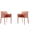 Manhattan Comfort Set Of 2 Paris Dining Armchairs