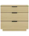 Manhattan Comfort Payton Modern Nightstand With 3 Drawers