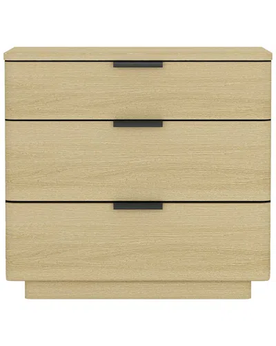 Manhattan Comfort Set Of 2 Payton Modern Nightstands With 6 Drawers In Brown