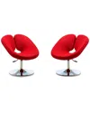 Manhattan Comfort Set Of 2 Perch Adjustable Chairs