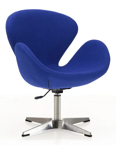 Manhattan Comfort Set Of 2 Raspberry Adjustable Swivel Chairs