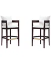 Manhattan Comfort Set Of 2 Ritz Bar Stools