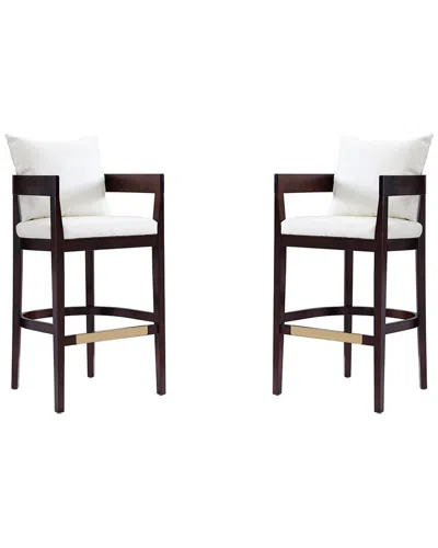 Manhattan Comfort Set Of 2 Ritz Bar Stools