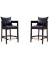 Manhattan Comfort Set Of 2 Ritz Counter Stools