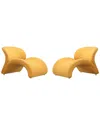 Manhattan Comfort Set Of 2 Rosebud Accent Chairs