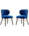 Manhattan Comfort Set Of 2 Strine Dining Chairs