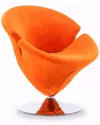 Manhattan Comfort Set Of 2 Tulip Swivel Accent Chairs