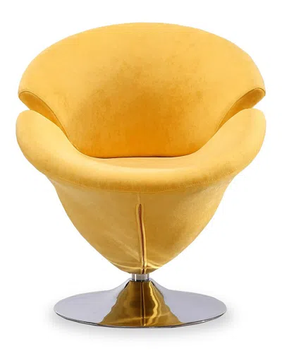 Manhattan Comfort Set Of 2 Tulip Swivel Accent Chairs