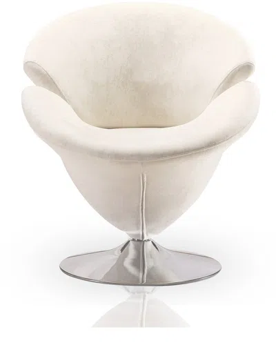 Manhattan Comfort Set Of 2 Tulip Swivel Accent Chairs