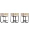 Manhattan Comfort Set Of 3 Embassy Counter Stools