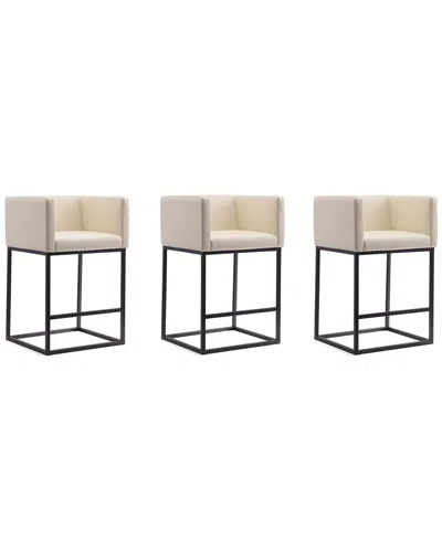 MANHATTAN COMFORT MANHATTAN COMFORT SET OF 3 EMBASSY COUNTER STOOLS