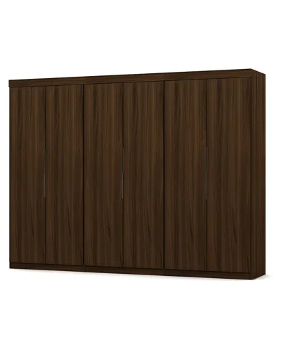 Manhattan Comfort Set Of 3 Mulberry 2.0 Wardrobe Closets