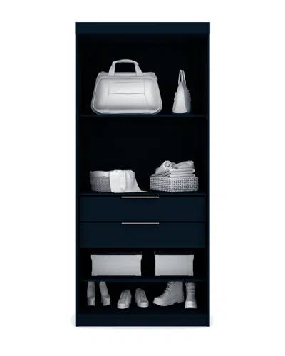 Manhattan Comfort Set Of 3 Mulberry Open 3-sectional Closets