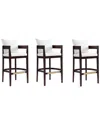 Manhattan Comfort Ritz Barstool, Set Of 3