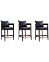 Manhattan Comfort Set Of 3 Ritz Counter Stools
