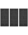 Manhattan Comfort Set Of 3 Rivington Modern Bookcase Cabinets (5-shelf) In Black