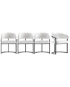 Manhattan Comfort Set Of 4 Augusta Dining Chairs