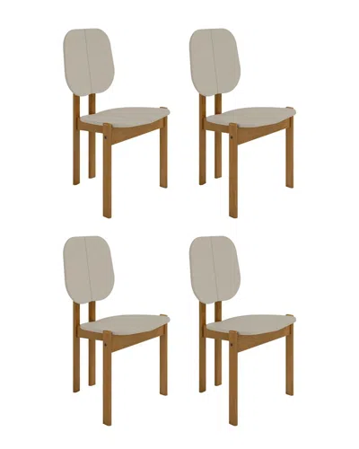 MANHATTAN COMFORT MANHATTAN COMFORT SET OF 4 MID-CENTURY MODERN GALES DINING CHAIRS