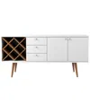 Manhattan Comfort Utopia 4-bottle Wine Rack & Sideboard Buffet