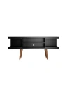 Manhattan Comfort Utopia Medium Density Fibreboard 5 Shelf Tv Stand Collection In White Matte
