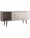 Manhattan Comfort Utopia Wide Dresser In Off-white