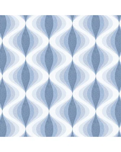 Manhattan Comfort Wallpaper In Blue