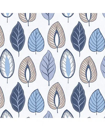 Manhattan Comfort Wallpaper In Blue