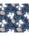 Manhattan Comfort Wallpaper In Navy