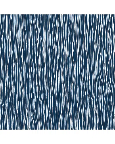 Manhattan Comfort Wallpaper In Navy