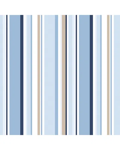 Manhattan Comfort Wallpaper In Navy