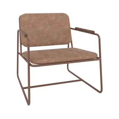 Manhattan Comfort Whythe Low Accent Chair 2.0 In Corten