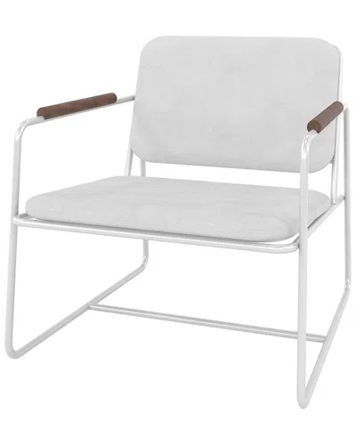 Manhattan Comfort Whythe Low Accent Chair 2.0 In White