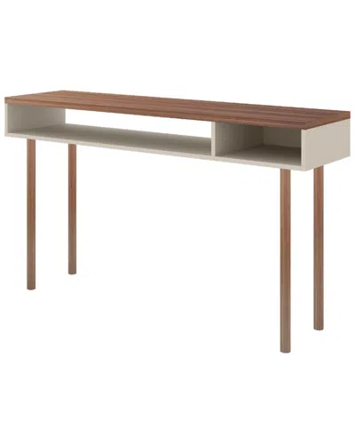 Manhattan Comfort Windsor Console Accent Table In Brown
