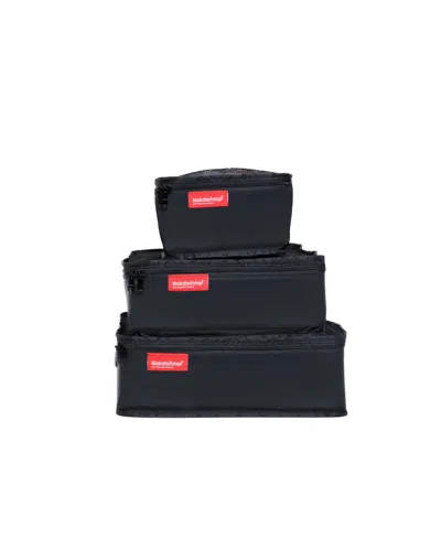 Manhattan Portage 3-pcs Packing Mini Cubes Set In Black