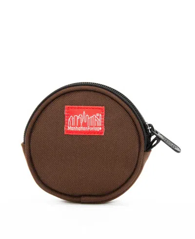Manhattan Portage Ellington Coin Purse Mini Wallet In Brown