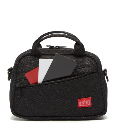 Manhattan Portage Fabric Shoulder Bag In Black