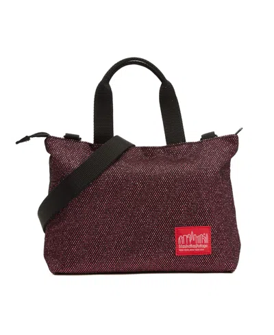 Manhattan Portage Fabric Street Tote In Burgundy