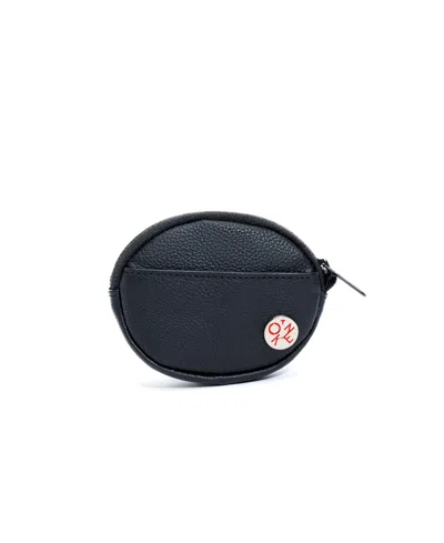 Manhattan Portage Medium Leather Coin Purse In Black